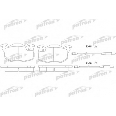 PBP730 PATRON Комплект тормозных колодок, дисковый тормоз