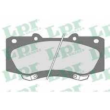 05P1682 LPR Комплект тормозных колодок, дисковый тормоз