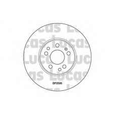 DF2595 TRW Тормозной диск