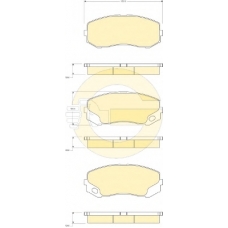 6134929 GIRLING Комплект тормозных колодок, дисковый тормоз