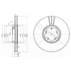 BG3504 DELPHI Тормозной диск