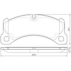 12-1552 E.T.F. Комплект тормозных колодок, дисковый тормоз