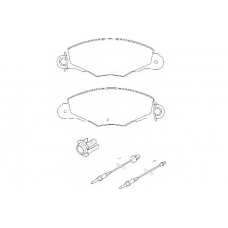 WBP23135A WAGNER LOCKHEED Комплект тормозных колодок, дисковый тормоз