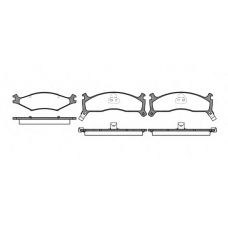 P7003.02 WOKING Комплект тормозных колодок, дисковый тормоз