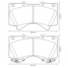 572599B BENDIX Комплект тормозных колодок, дисковый тормоз