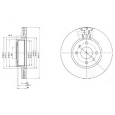 BG2413 DELPHI Тормозной диск