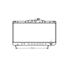 TO2029 AVA Радиатор, охлаждение двигателя
