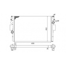 350213016003 MAGNETI MARELLI Радиатор, охлаждение двигателя