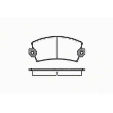 0021 00 KAWE Комплект тормозных колодок, дисковый тормоз