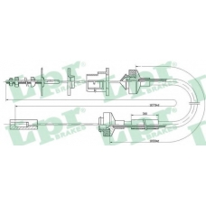 C0145C LPR Трос, управление сцеплением