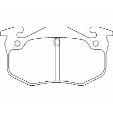MDB1339 MINTEX Комплект тормозных колодок, дисковый тормоз