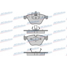 AC860581D AC Delco Комплект тормозных колодок, дисковый тормоз