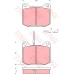 GDB151 TRW Комплект тормозных колодок, дисковый тормоз