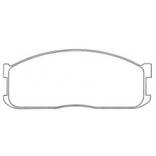 ASN-120 AISIN Комплект тормозных колодок, дисковый тормоз