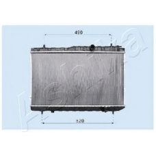 RDA333032 Ashika Радиатор, охлаждение двигателя