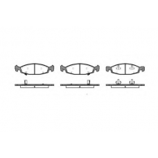 P6363.02 WOKING Комплект тормозных колодок, дисковый тормоз