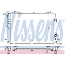 60467A NISSENS Радиатор, охлаждение двигателя