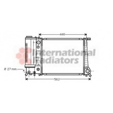 06002082 VAN WEZEL Радиатор, охлаждение двигателя