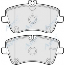 PAD1166 APEC Комплект тормозных колодок, дисковый тормоз