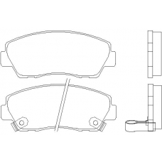 MDB1422 MINTEX Комплект тормозных колодок, дисковый тормоз
