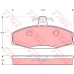 GDB1280 TRW Комплект тормозных колодок, дисковый тормоз