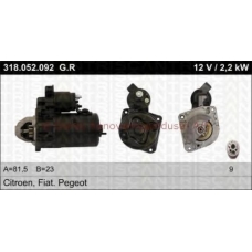 22-318-052-092 TRISCAN Стартер