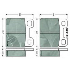GDB144 TRW Комплект тормозных колодок, дисковый тормоз