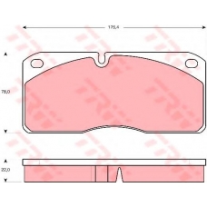 GDB5058 TRW Комплект тормозных колодок, дисковый тормоз