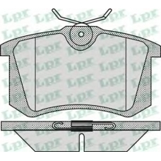 05P868 LPR Комплект тормозных колодок, дисковый тормоз