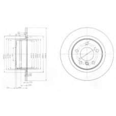 BG3960 DELPHI Тормозной диск