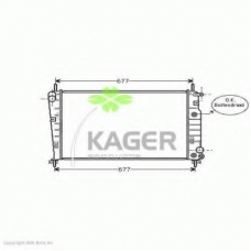 31-2728 KAGER Радиатор, охлаждение двигателя