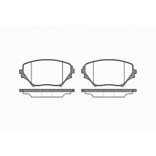 0813 00 KAWE Комплект тормозных колодок, дисковый тормоз