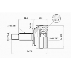 C.002 STATIM Шарнирный комплект, приводной вал