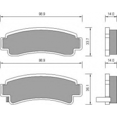 AC661681D AC Delco Комплект тормозных колодок, дисковый тормоз