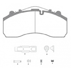 JCA637.20 KAWE Комплект тормозных колодок, дисковый тормоз