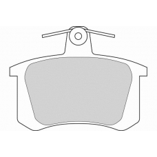 FD6244A NECTO Комплект тормозных колодок, дисковый тормоз