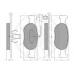 12087 OPTIMAL Комплект тормозных колодок, дисковый тормоз