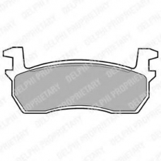 LP259 DELPHI Комплект тормозных колодок, дисковый тормоз