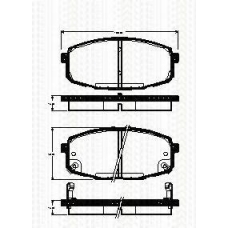 8110 18016 TRISCAN Комплект тормозных колодок, дисковый тормоз