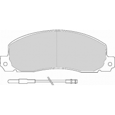AVR110 ABEX Комплект тормозных колодок, дисковый тормоз