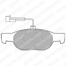 LP1397 DELPHI Комплект тормозных колодок, дисковый тормоз