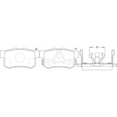 FP1086 FIT Комплект тормозных колодок, дисковый тормоз