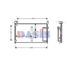 322030N AKS DASIS Конденсатор, кондиционер