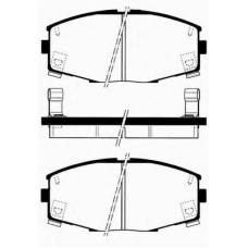 J PA-260AF JAPANPARTS Комплект тормозных колодок, дисковый тормоз