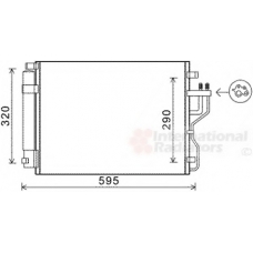 83005151 VAN WEZEL Конденсатор, кондиционер
