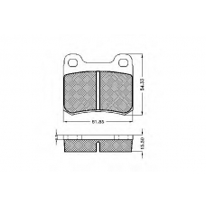 30008 SPIDAN Комплект тормозных колодок, дисковый тормоз