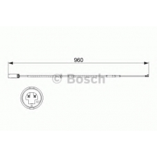 1 987 473 523 BOSCH Сигнализатор, износ тормозных колодок