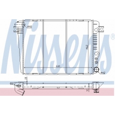 60631 NISSENS Радиатор, охлаждение двигателя