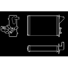 RA2110380 J. DEUS Теплообменник, отопление салона