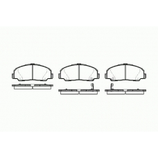 0178 32 KAWE Комплект тормозных колодок, дисковый тормоз